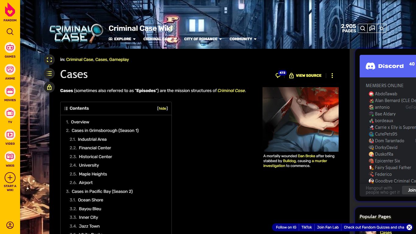 Cases | Criminal Case Wiki | Fandom